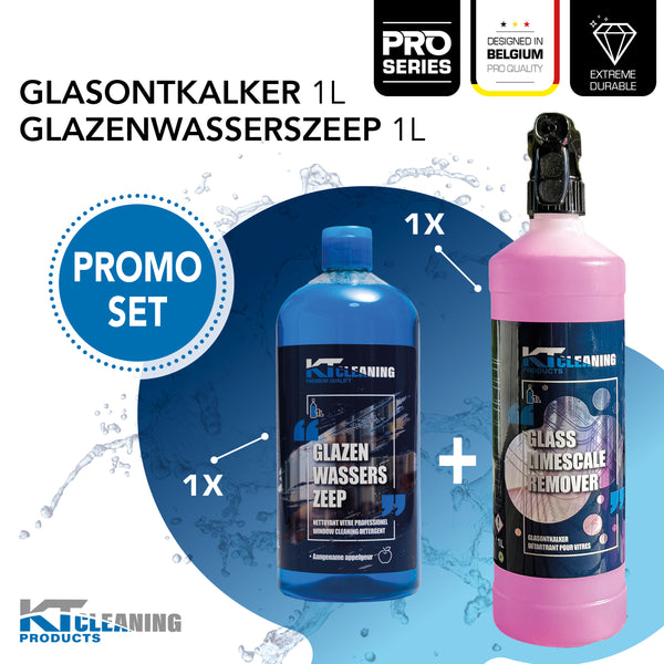 Glazenwasserszeep + Glas Ontkalker | Voordeelset KT