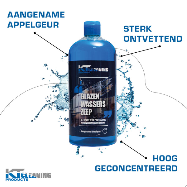 Glazenwasserszeep 1L | KT Cleaning Products